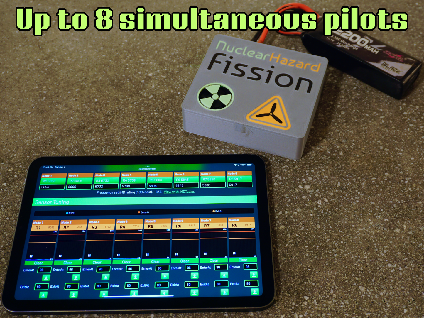 NuclearHazard Fission - Complete FPV Race Event Timer